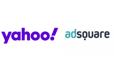 Yahoo und Adsquare kooperieren im DooH-Bereich. (Logos: yahoo; adsquare)