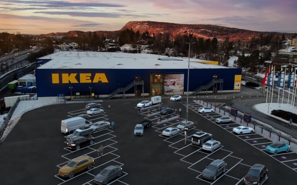Von Süd- nach Nordschweden im Elektroauto fahren – das ist Ende 2024 möglich, mit ausschließlichem Aufladen bei Ikea. (Foto: INGKA Group) 