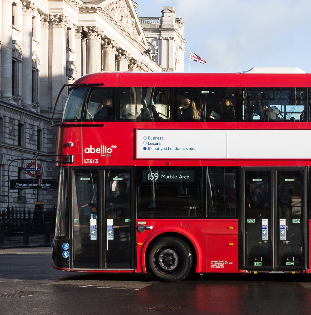 Londoner Bus mit British-Airways-Kampagne (Foto: British Airways)