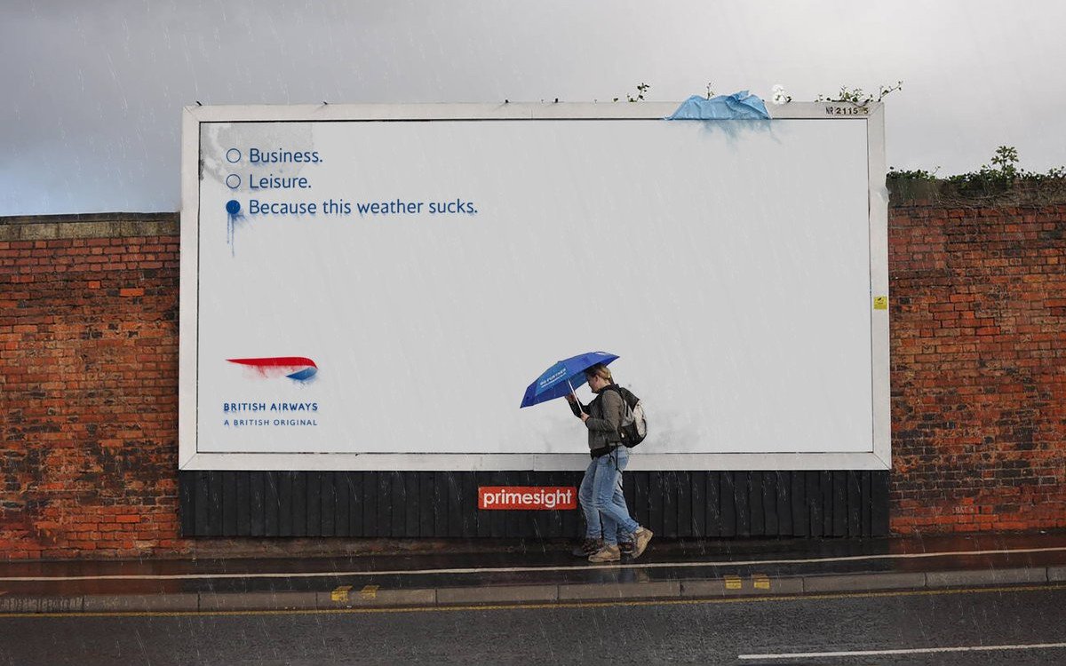 British-Airways-Kampagne auf Plakat (Foto: British Airways)