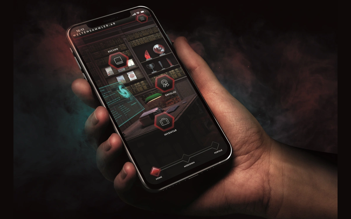 "Weltensammler- Die AR Gaming App", entwickelt von Usaneers (Foto: Hugendubel)
