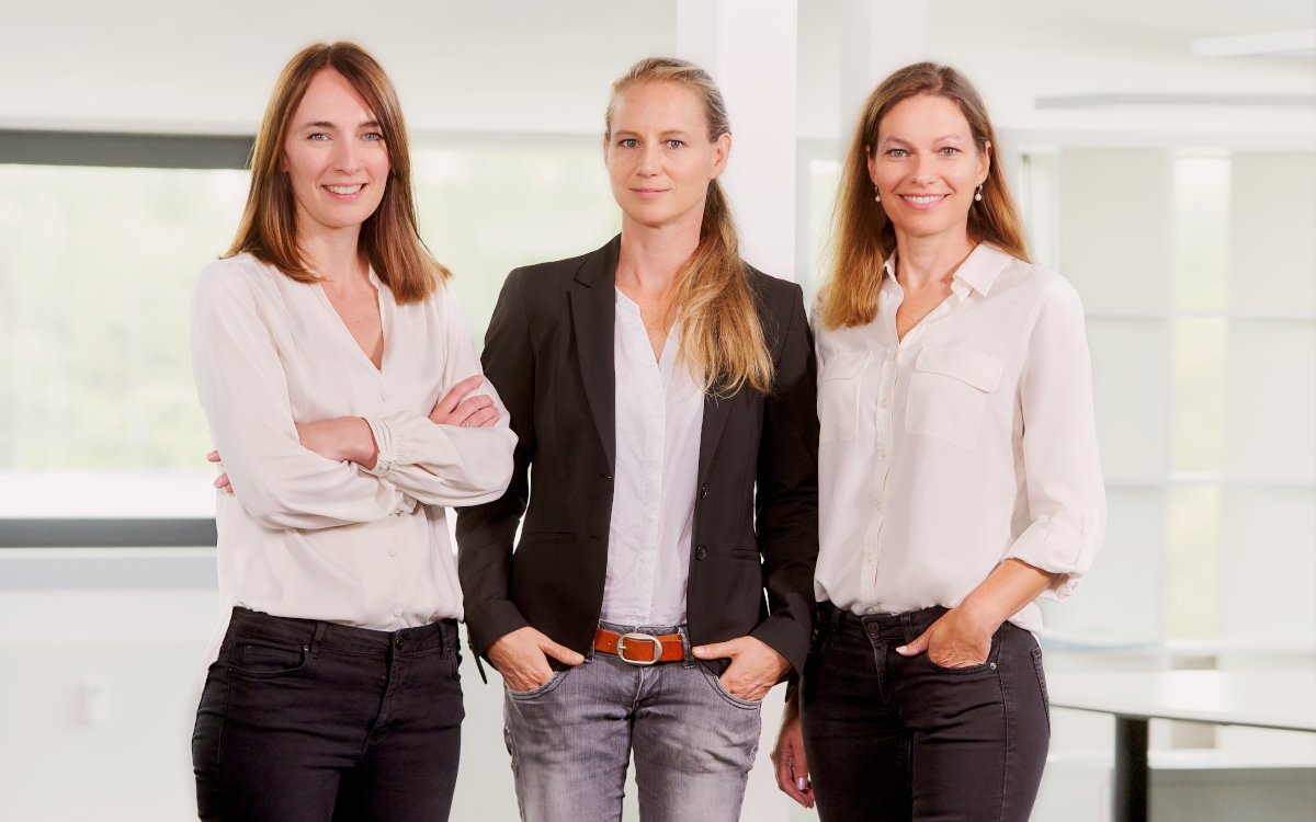 Von links: Imke Deuerlein, Claudia Zayer und Verena Zerai (Foto: Goldbach Germany)