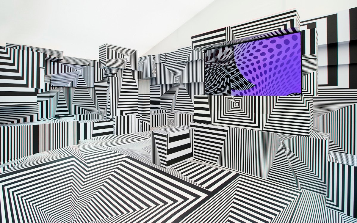 "Into the Maze" von Tobias Rehberger mit LG-OLED-Screen (Foto: LG)