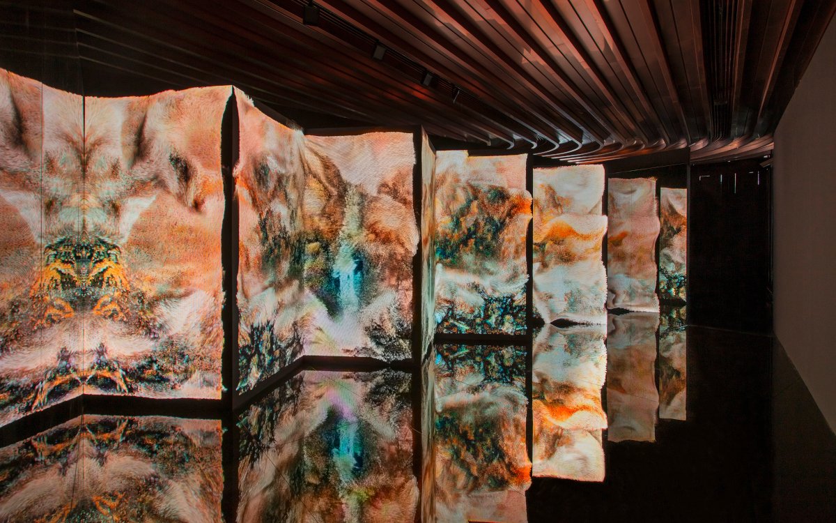 Immersive digitale Kunst von Cao Yuxi im Maybach Atelier (Foto: Mercedes-Maybach)