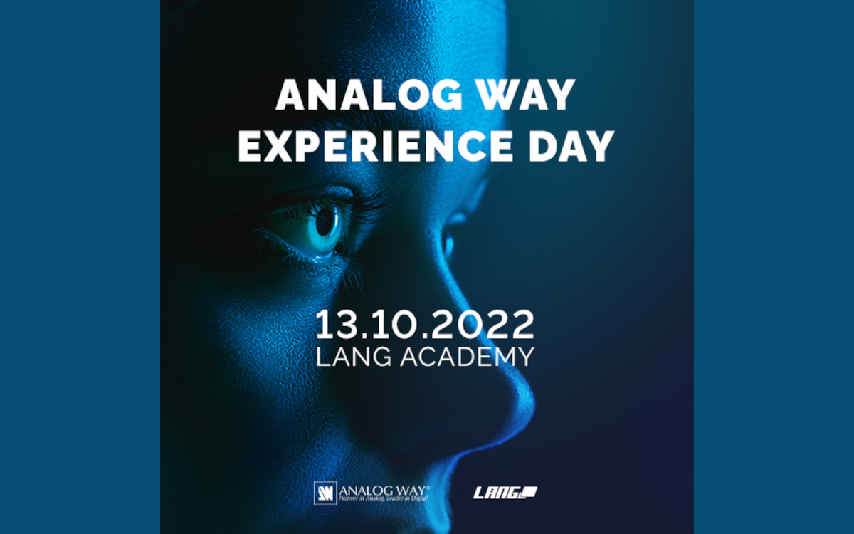 Die Lang AG lädt zum Analog Way Experience Day. (Bild: LANG AG)