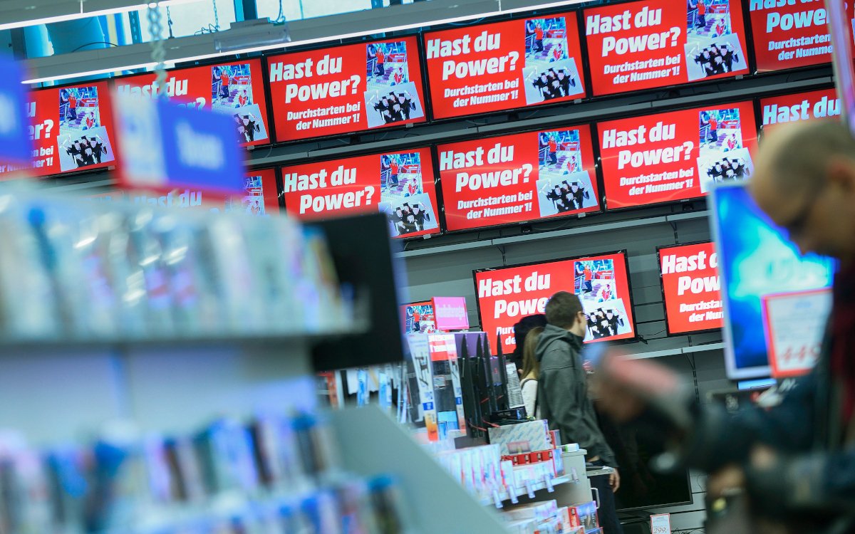 Mediamarkt-Screens in Österreich sind nun programmatisch buchbar. (Foto: MediaMarkt)