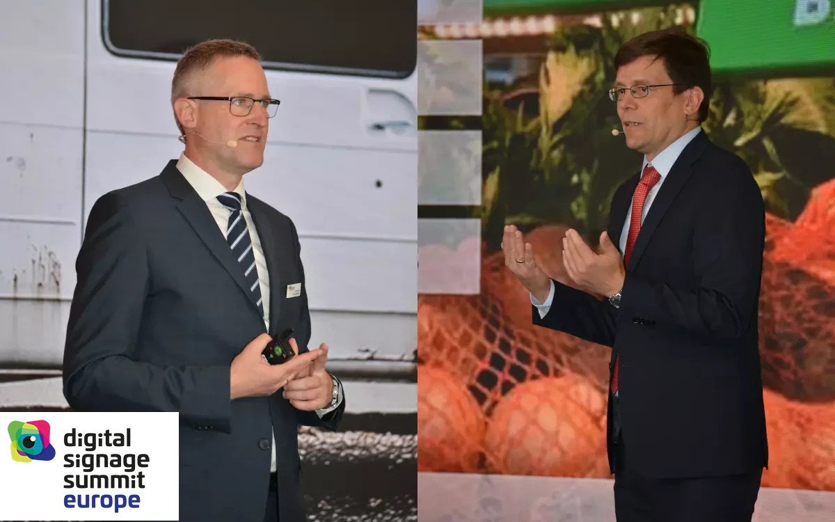 Florian Rotberg (links) und Stefan Schieker präsentierten ihre Keynote auf dem DSSE 2022 in München. (Foto: invidis)