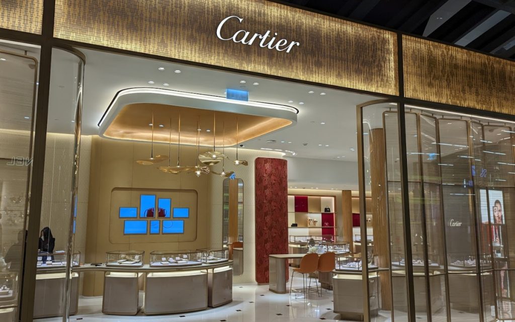 Designdisplay bei Cartier am Airport Bangkok (Foto: invidis)