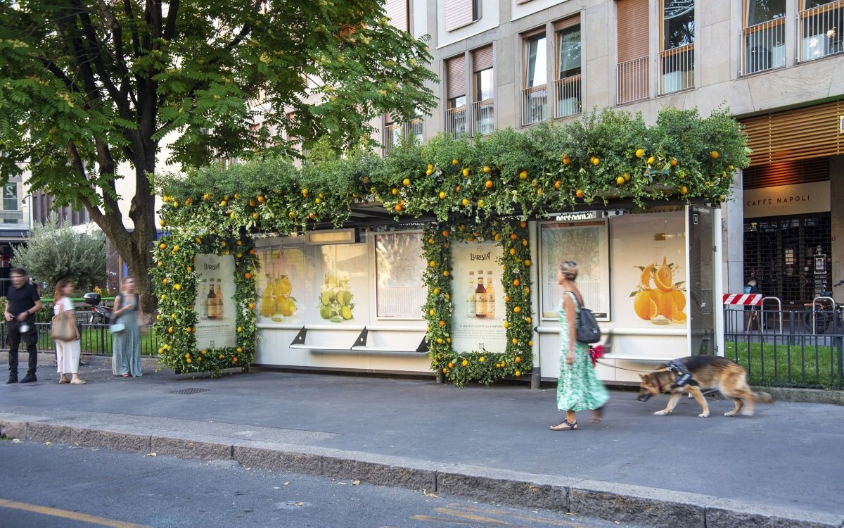 Lurisa - Zitronen und Orangen in der City (Foto: JCDecaux)