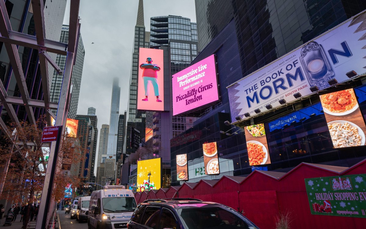 Der Outfront-Screen am Times Square ist die zweite Konzert-Location. (Foto: OUTFRONT)