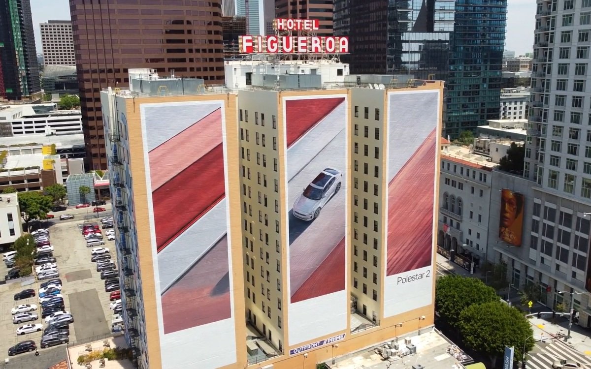 Polestar-Mural in Los Angeles (Film: Polestar)