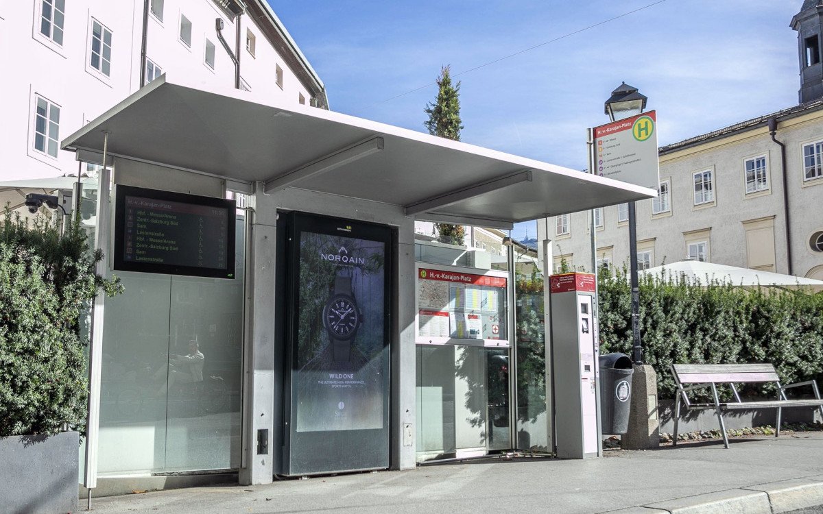 Epamedia spielt die Norquain-Kampagne auf digitalen Citylights in Salzburg und Innsbruck aus. (Foto: EPAMEDIA)