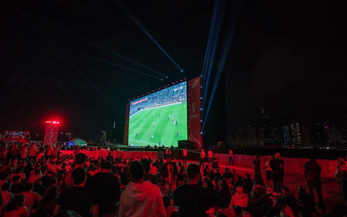 Bud-X-Fan-Zone der Fifa in Dubai (Foto: INFiLED)