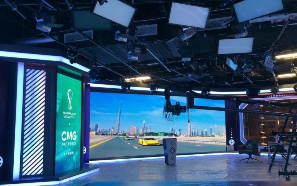 LED von Unilumin in einem Fernsehstudio in Katar (Foto: Unilumin)