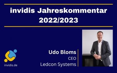 Udo Bloms, CEO von Ledcon Systems, im invidis Jahreskommentar 2022/2023 (Foto: LEDCON Systems)