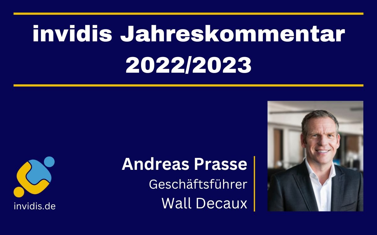 Andreas Prasse von Wall Decaux im invidis Jahreskommentar 2022/2023 (Foto: WallDecaux)