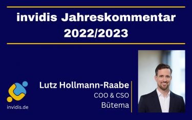 Lutz Hollmann-Raabe, CSO & COO von Bütema, im invidis Jahreskommentar 2022/2023. (Foto: Bütema AG)