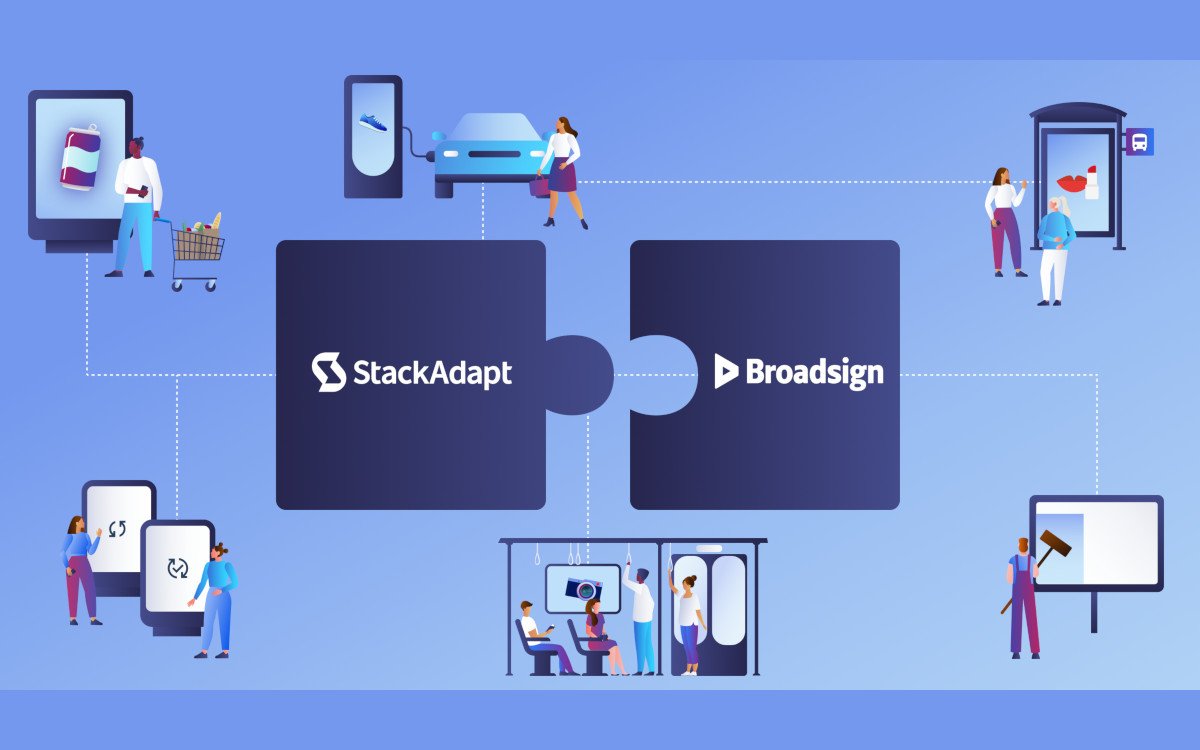 Die Multi-Channel-Plattform Stackadapt bindet jetzt die Broadsign-SSP an. (Foto: Broadsign)