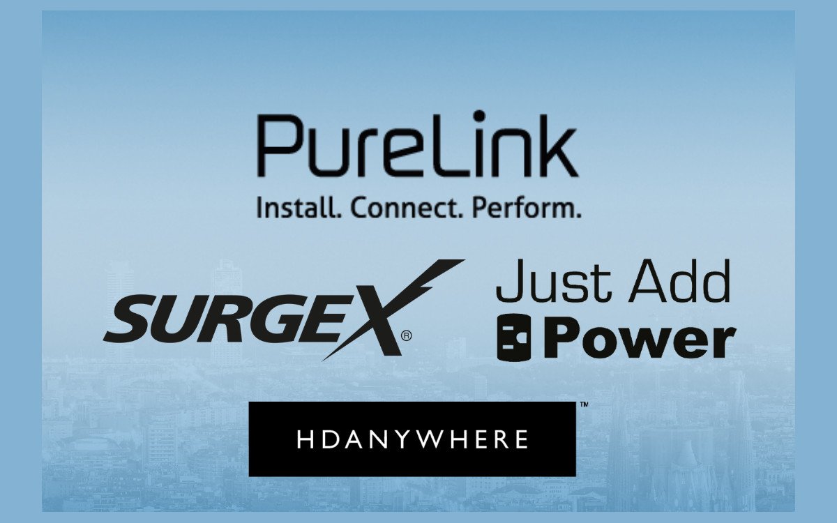 Purelink, Surg-X, Just Add Power und HD Anywhere präsentieren ein sich ergänzendes Portfolio an Stromversorgungslösungen. (Foto: PureLink)