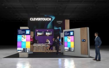 Clevertouch präsentiert sein Portfolio auf der ISE 2023. (Foto: Clevertouch)