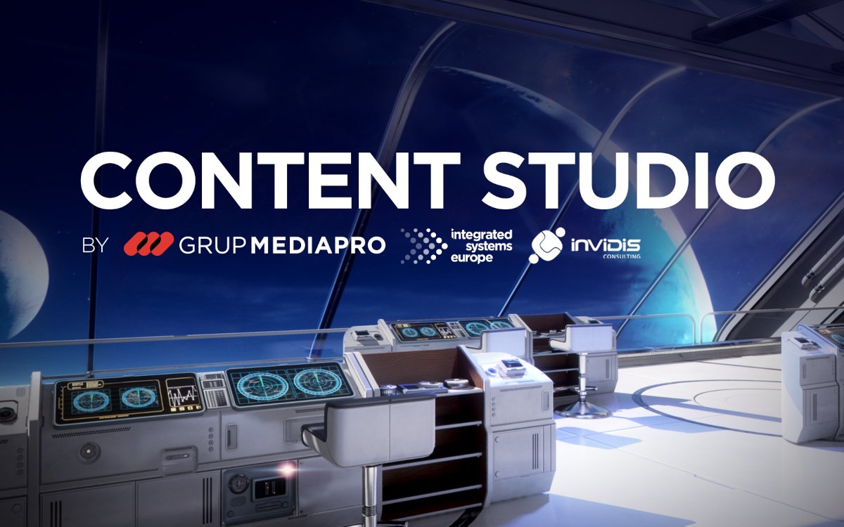 ISE 2023 Content Studio von Mediapro und invidis (Foto: ISE)
