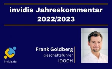 Frank Goldberg, Geschäftsführer des IDOOH, im invidis Jahreskommentar 2022/2023 (Foto: IDOOH)