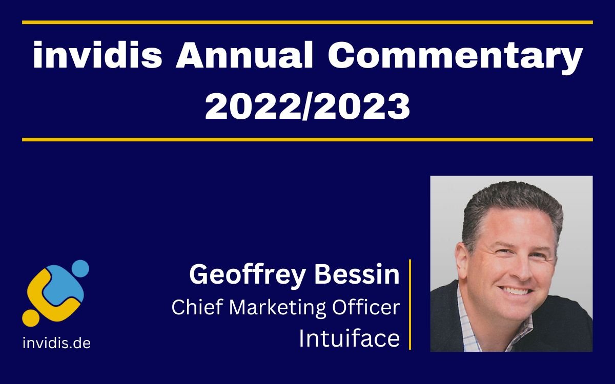 Geoffrey Bessin, Chief Marketing Officer at Intuiface, in the invidis Annual Commentary 2022/2023. (Photo: Intuiface)
