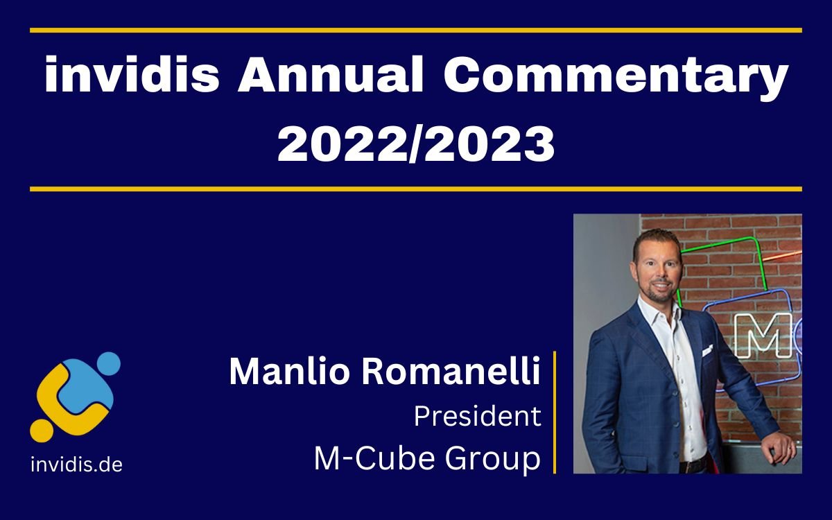 Manlio Romanelli, President of M-Cube Group, in the invidis Annual Commentary 2022/2023. (Photo: M-Cube)