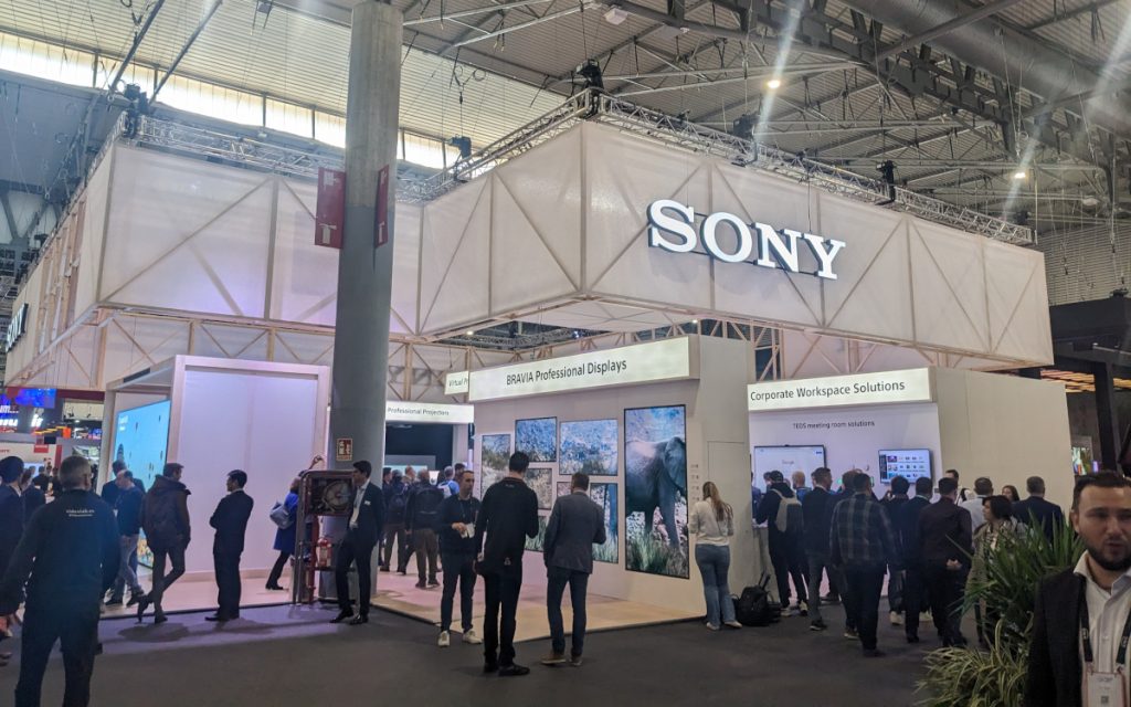 Sony auf der ISE 2023 (Foto: invidis)