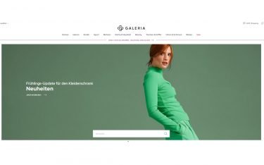 Galeria baut auf Digital - im Store als auch online (Foto: Screenshot)