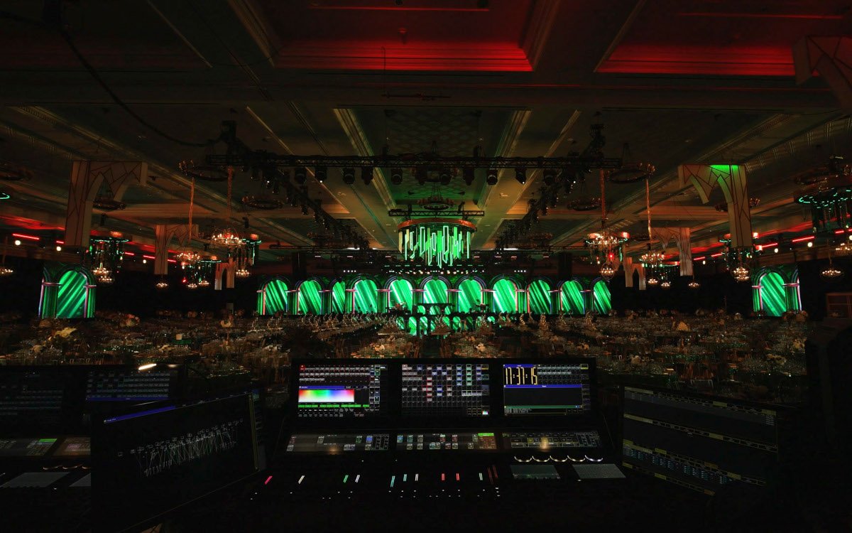 NYE-Party 2023 im Caesars Palace Las Vegas mit gigantischer LED-Bühne (Foto: AV Stumpfl)