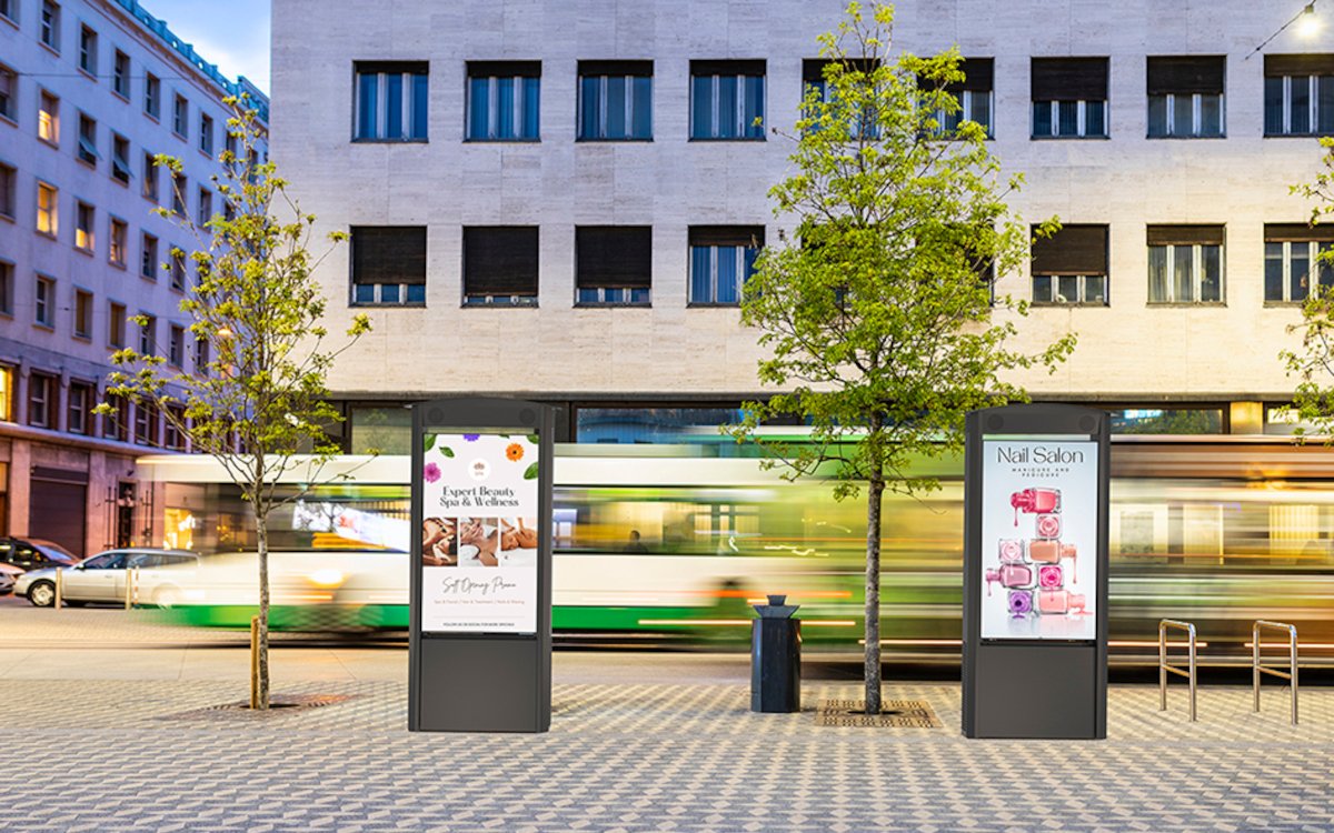 Die neuen Outdoor-Kiosks von Peerless-AV sind nun weltweit erhältlich. (Foto: Perless-AV)