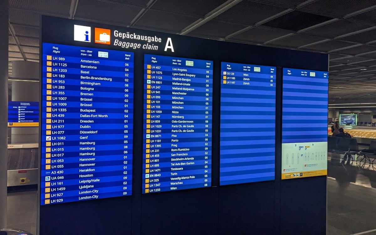 Neue FIDS-Displays am Flughafen Frankfurt (Foto: invidis)