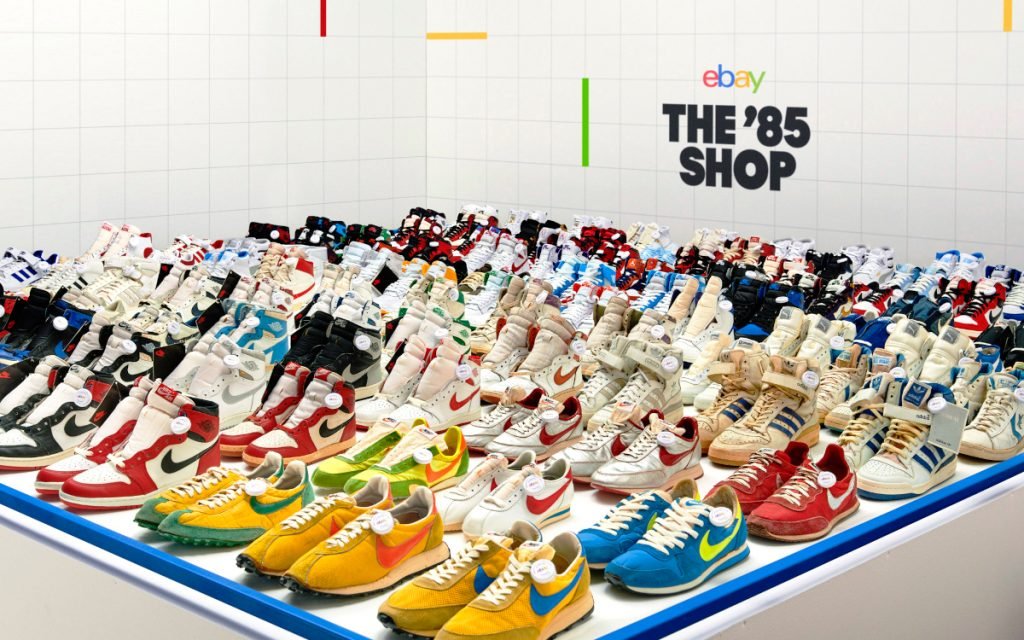 Der '85-Shop: Legendäre Sneaker zu verkaufen (Foto: eBay)