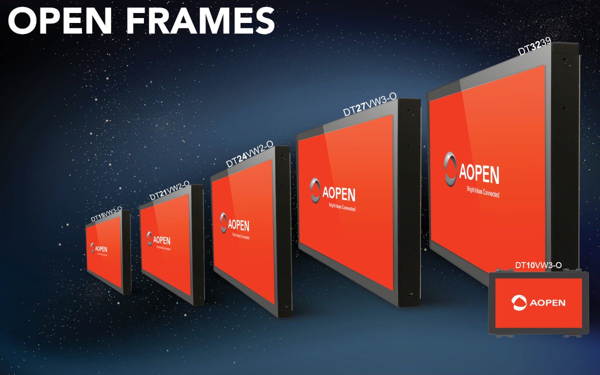 Die Open Frames gibt es in sechs Gehäuse-Größen. (Foto: AOPEN)