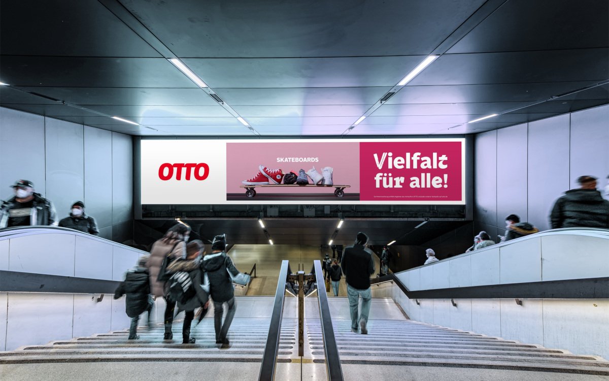 Otto-Kampagne auf DooH-Screen am Karlsplatz, München (Foto: OTTO)