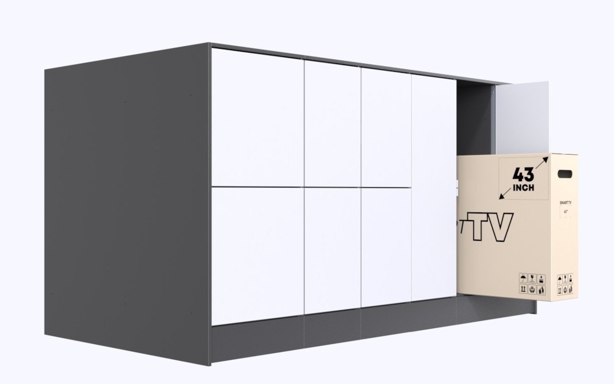 Retailer können mit Cleveron 304 ihre Paketschließfächer selbst zusammenstellen. (Foto: Cleveron)