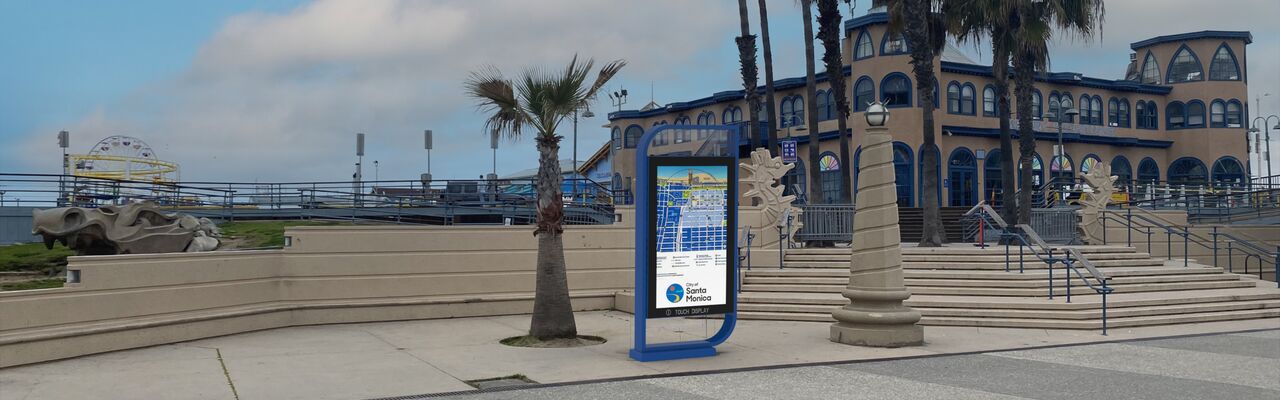 Die Stadt hat bereits ein vorläufiges Modell für die digitalen Kioske entwickelt. (Foto: City of Santa Monica)