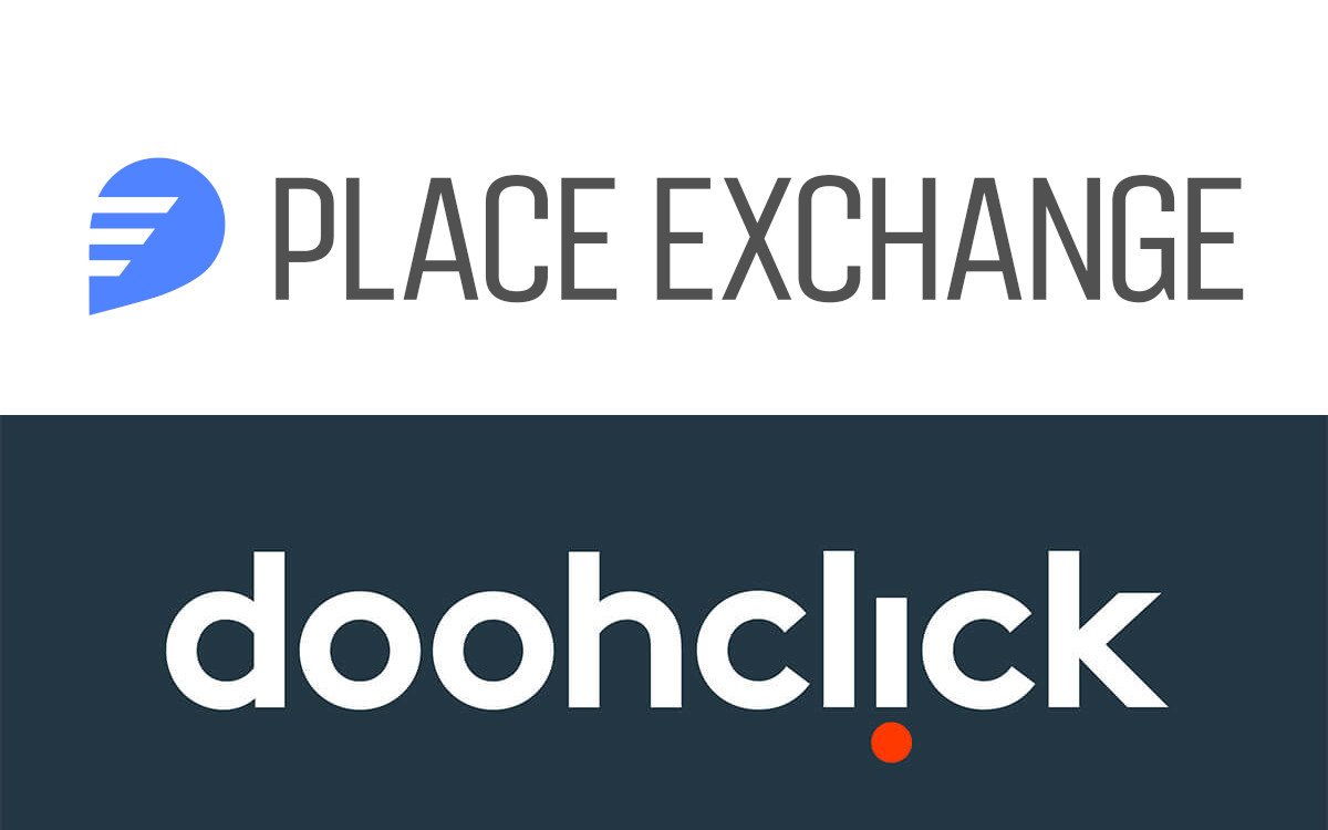 Doohclick und Place Exchange kooperieren. (Logos: DoohClick, Place Exchange)