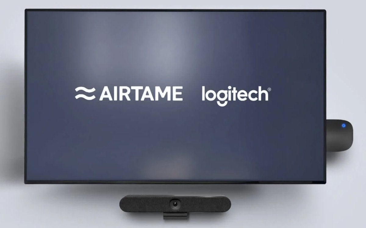 Peripherie-Geräte von Logitech sind jetzt mit den Screen-Sharing-Lösungen von Airtame interoperabel. (Foto: Airtame)