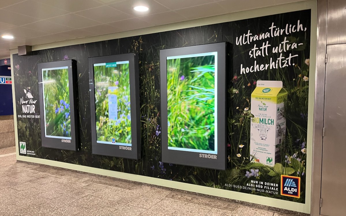 DooH/Branding-Kampagne von Aldi (Foto: Peter Schädel)