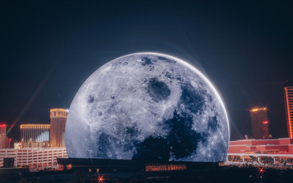 The moon-shaped Sphere in Las Vegas (Photo: Sphere Entertainment)