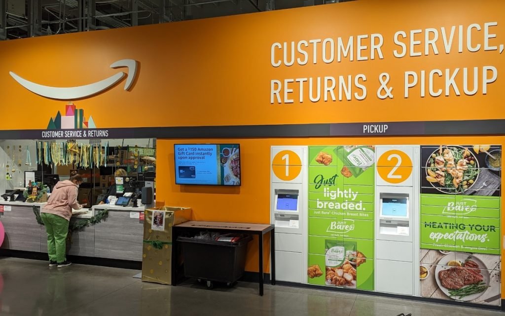 Supermarkt Digital Signage bei Amazon Fresh invidis
