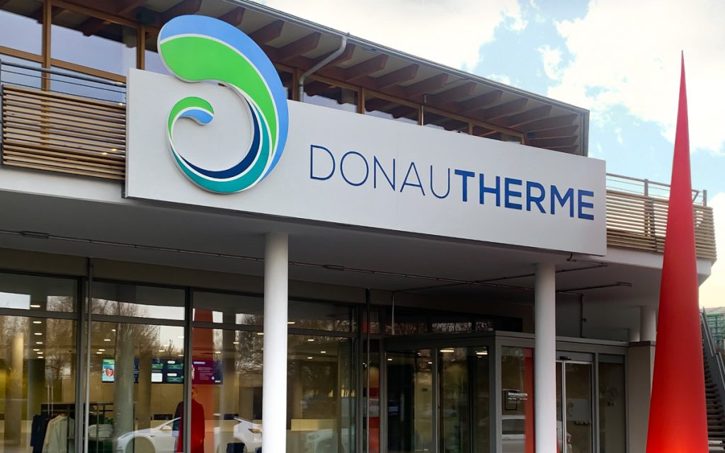 Eingangsbereich der Donautherme in Ingolstadt (Foto: echion AG)