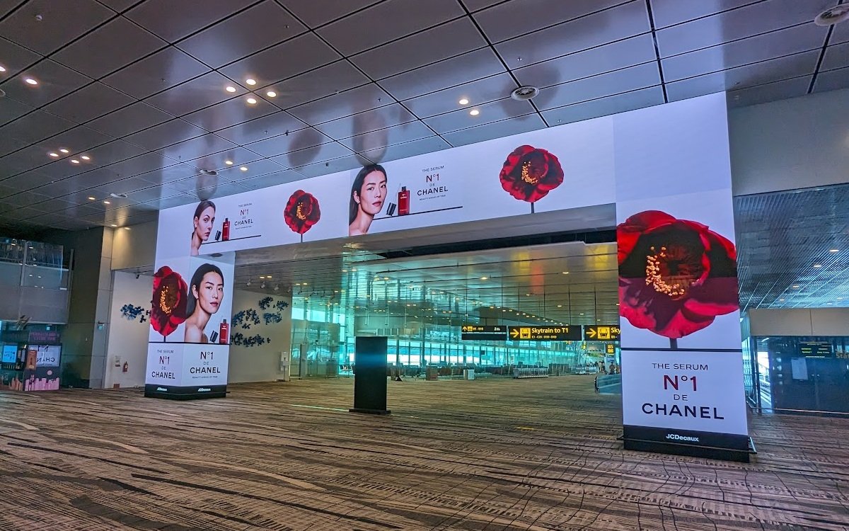 JCDecaux Digital Gateway am Flughafen Singapore (Foto: invidis)