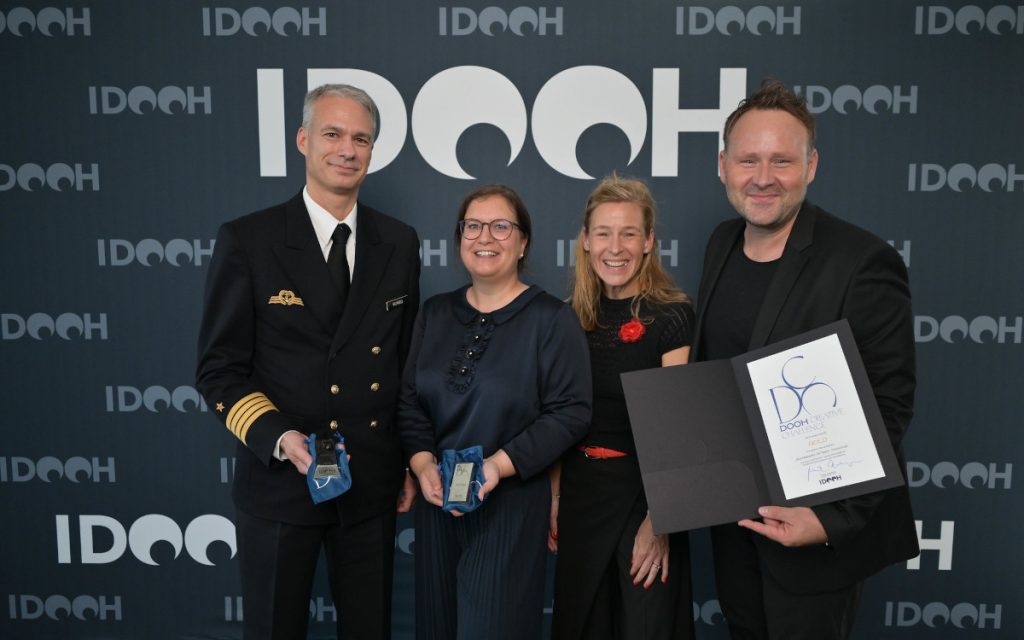 DooH Creative Challenge: Gold in der Kategorie "Innovative Use of DooH" (Foto: IDOOH)