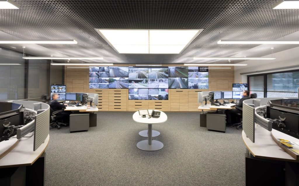 Simos-Kontrollzentrum in Stuttgart (Foto: VuWall)