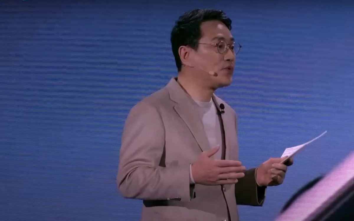 William Cho, CEO von LG Electronics, bei seiner vergangenen CES-Ansprache (Foto: LG/Screenshot)