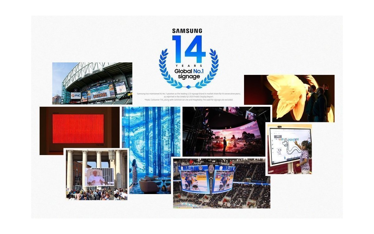 Samsung globaler Digital Signage Marktführer seit 14 Jahren (Foto: Samsung)