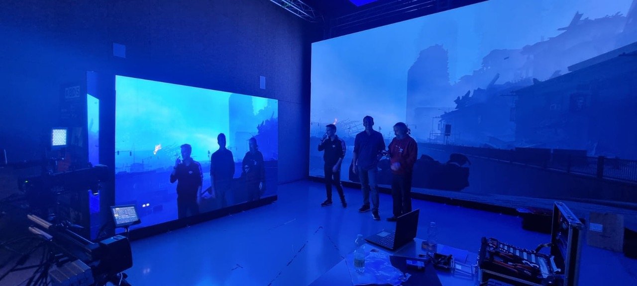 Im neuen Studio sollen die Studenten der Filmschule die virtuelle Produktion üben. (Foto: Alfalite)